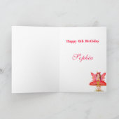 Zuiver thema Meisje roze gouden leeftijd Kaart (Binnen)