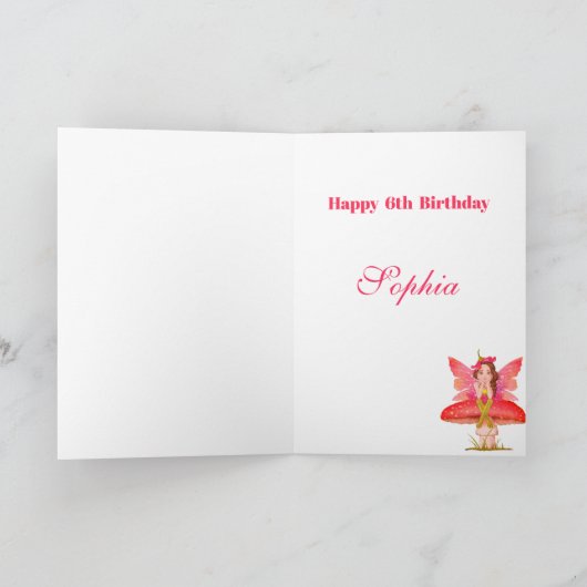 Zuiver thema Meisje roze gouden leeftijd Kaart (Binnen)