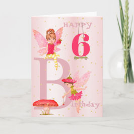 Zuiver thema Meisje roze gouden leeftijd Kaart