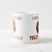 Zuiver toiletwater grote koffiekop (Voorkant)