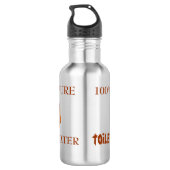 Zuiver toiletwater waterfles  (Achterkant)