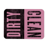 zuiver | Vuile kasjmier Roos Vaatwasser Magneet (Horizontaal)