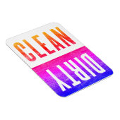 zuiver | Vuile Letterpress Stijl Vaatwasser Ipanem Magneet (Rechterzijde)