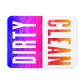 zuiver | Vuile Letterpress Stijl Vaatwasser Ipanem Magneet (Horizontaal)