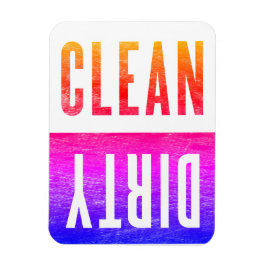 zuiver | Vuile Letterpress Stijl Vaatwasser Ipanem Magneet