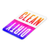 zuiver | Vuile Letterpress Stijl Vaatwasser Ipanem Magneet (Linkerzijde)