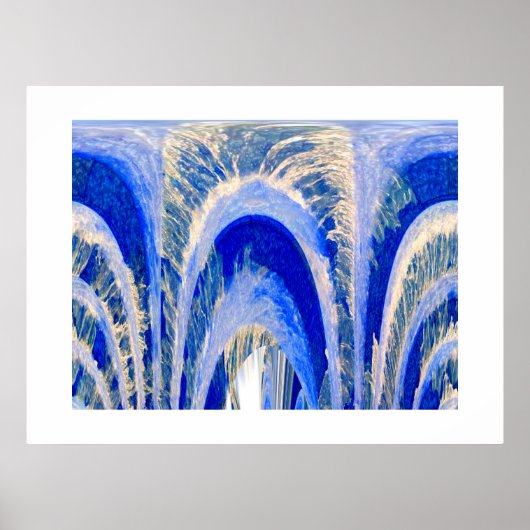 Zuiver water loopt diep poster (Voorkant)