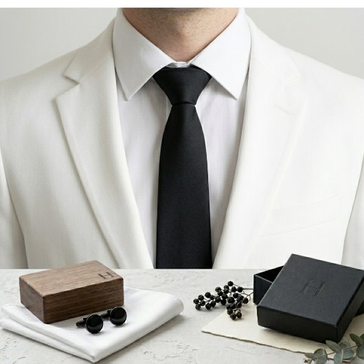 Zuiver zwart stropdas