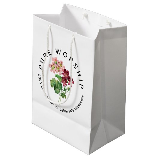 Zuivere Aanbidding 2025 Conventie | JW Medium Cadeauzakje (Achterkant Gekanteld)