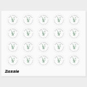 Zuivere Aanbidding 2025 Conventie w Eucalyptus Ronde Sticker (Vel)