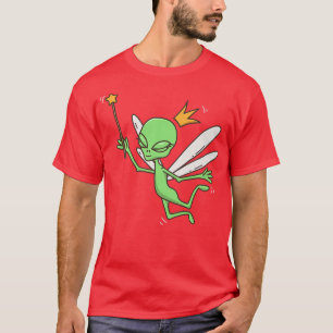 Zuivere Alien UFO mystieke buitenruimte Alien Fair T-shirt