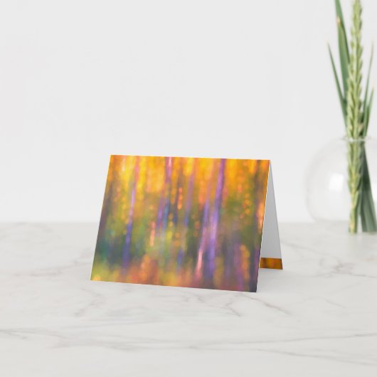 Zuivere Bossen Abstracte kunst Kaart (Voorkant)