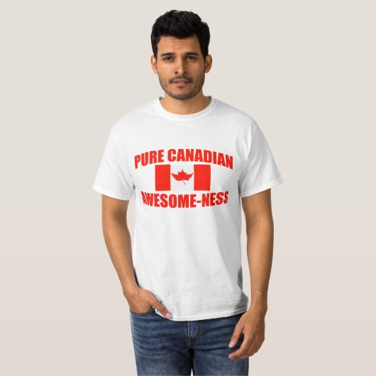 Zuivere Canadese Geweldige T-shirt (Voorkant volledig)