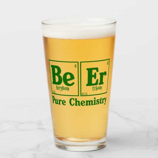 Zuivere chemie 2 glas (Voorkant gevuld)