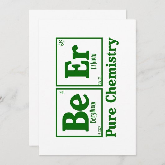 Zuivere chemie 2 kaart (Voorkant / Achterkant)