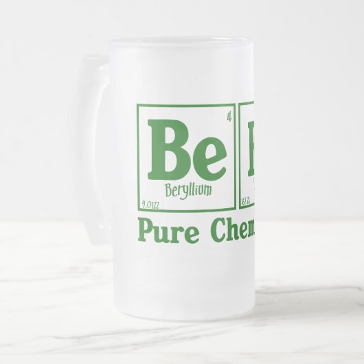 Zuivere chemie 2 matglas bierpul (Voorkant links)