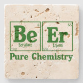 Zuivere chemie 2 stenen onderzetter (Voorkant)