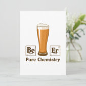 Zuivere chemie feestdagenkaart (Staand voorkant)