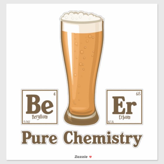 Zuivere chemie sticker (Vel)