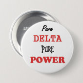 zuivere DELTA-toets Ronde Button 7,6 Cm (Voorkant /achterkant)