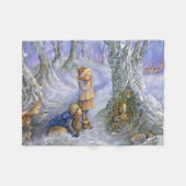 "Zuivere deur" kleine rugleuning Fleece Deken (Voorkant (Horizontaal))