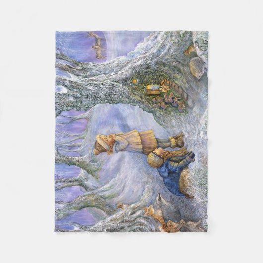 "Zuivere deur" kleine rugleuning Fleece Deken (Voorkant)