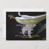 , zuivere, elegante, witte lippenbloem kaart (Achterkant)