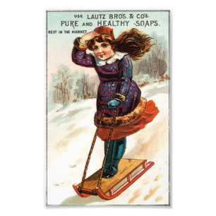 Zuivere en gezonde zeep foto afdruk