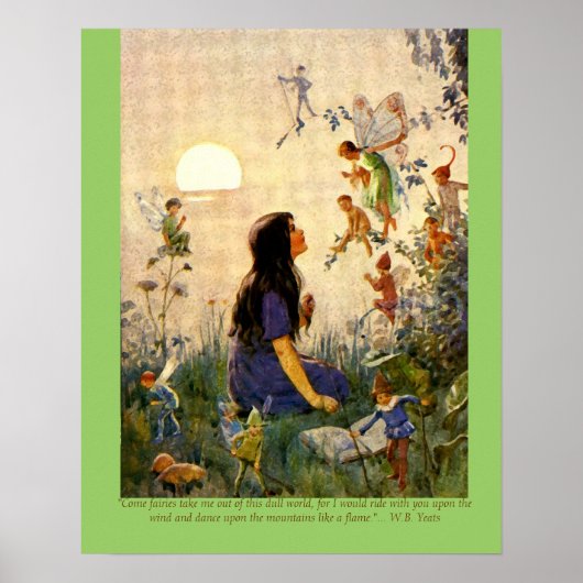 Zuivere geheimen & Yeats Quote afdrukken Poster (Voorkant)