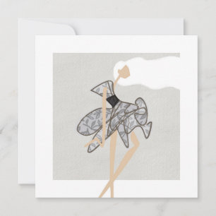 Zuivere Motion Muse Glam Mode Kunstkaart Kaart