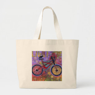 Zuivere vertraging grote tote bag