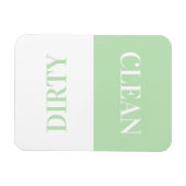 Zuivere vuilafwasmachine Moderne Minimale Mint Mag Magneet (Horizontaal)