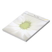 zuivere witte melkbloem notitieblok (Linkerzijde)