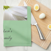 zuivere witte melkbloem theedoek (Quarter Fold)