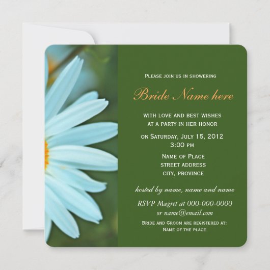  zuivere witte melkbloem vrijgezellenfeesten kaart (Voorkant)