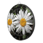 zuivere witte melkbloemen dartbord (Voorkant Rechts)