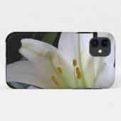 , zuivere witte paasbloem in zwart Case-Mate iPhone case (Achterkant (horizontaal))