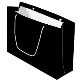 Zuivere zwarte effen kleur groot cadeauzakje