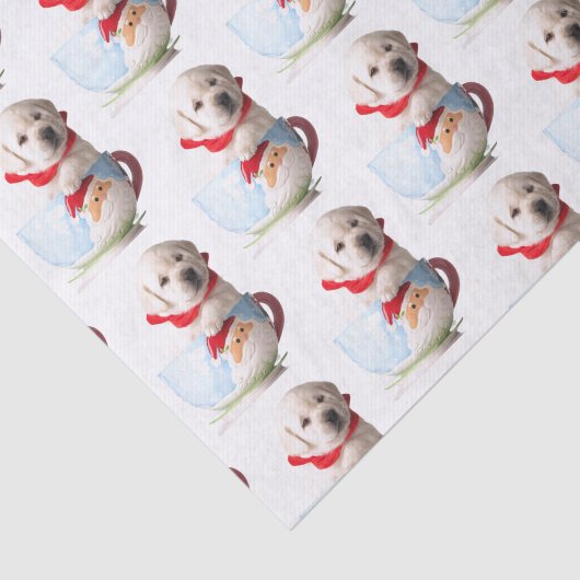 ZUIVEREN IN EEN KUPPEN CHRISTMAS WEEFSELPAPIER TISSUEPAPIER (Detail)