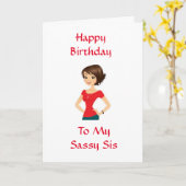 ZUIVEREN OP DE TWEEDE DAG **MIJN SASSY SIS* KAART (Gele Bloem)