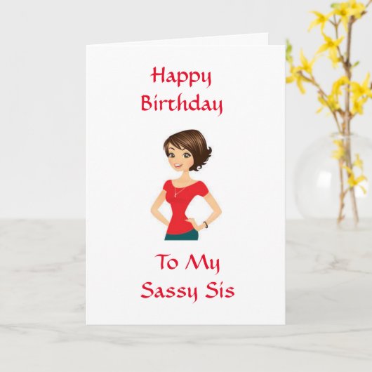 ZUIVEREN OP DE TWEEDE DAG **MIJN SASSY SIS* KAART (Gele Bloem)