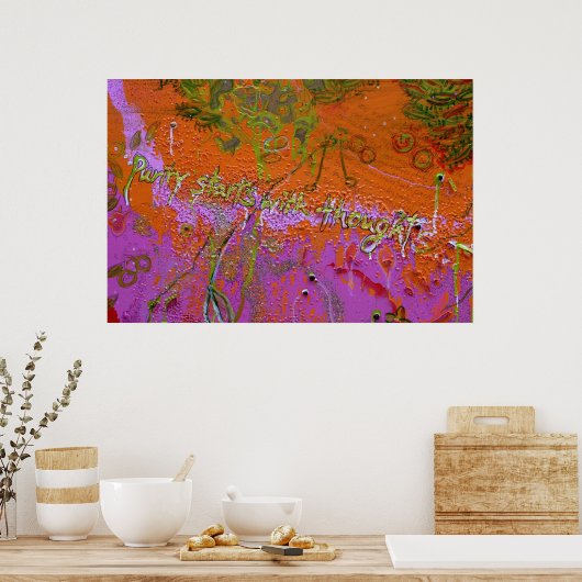 "Zuiverheid" Poster (Keuken)