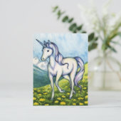 Zuiverheid - Unicorn Fantasy Art Briefkaart (Staand voorkant)