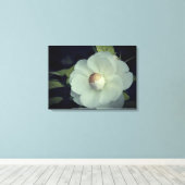 Zuiverheid, witte bloem canvas afdrukken (Insitu (Houten vloer))