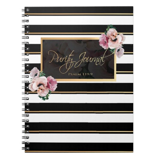 Zuiverheidsblad - Psalm 119:9 Notitieboek (Voorkant)