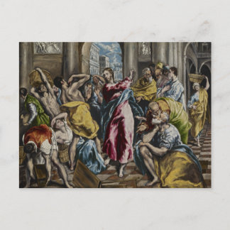 Zuivering van de tempel briefkaart
