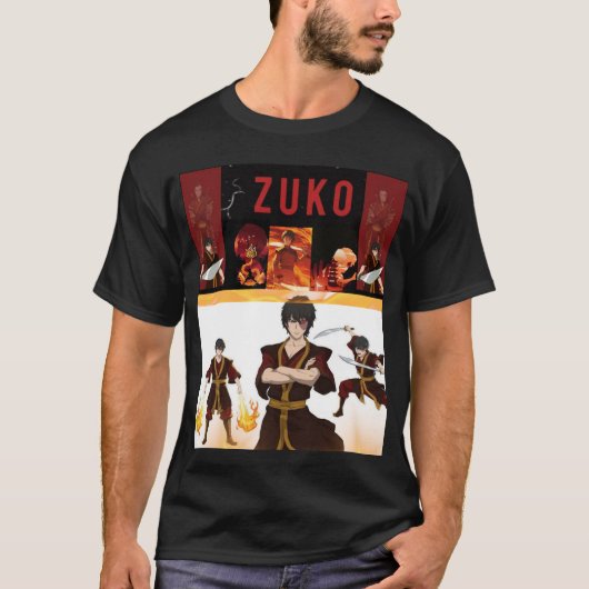 Zuko van Avatar T-shirt Design (Voorkant)