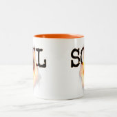 ZUL branden in brand Tweekleurige Koffiemok (Center)