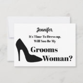 Zul je mijn bruidegom zijn Modern eenvoudig voorst Kaart (Voorkant)