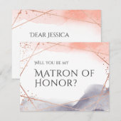 Zul je mijn ereheer roos gouden geometrisch zijn? kaart (Voorkant / Achterkant)